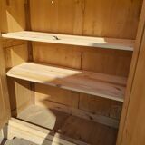 Natural wood cabinet