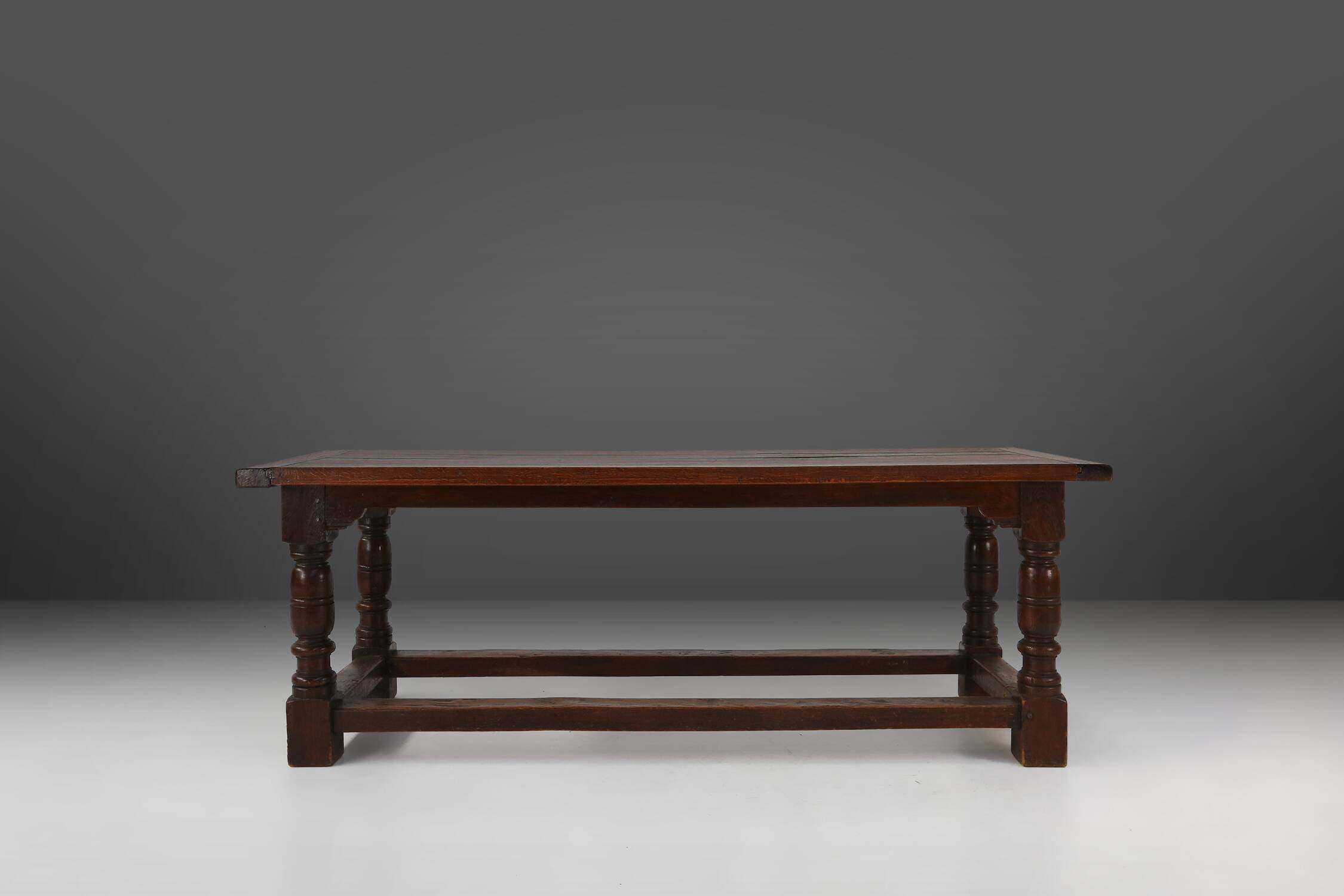 Antique Oak Table, France, 1850s