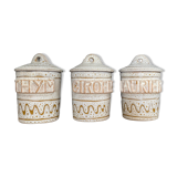 Set de 3 pots à épices Vallauris