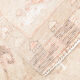Faded red and beige vintage runner rug 322x85cm