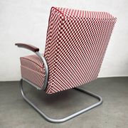 Thonet S-411 Armchair "Red & White"