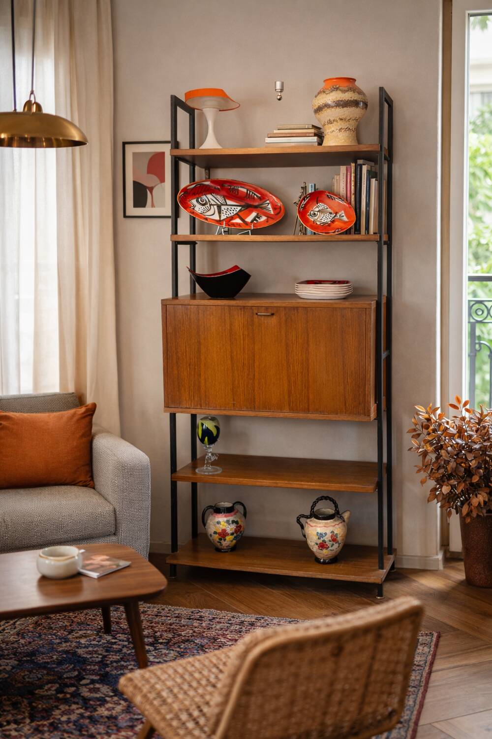 Vintage Scandinavian library – 1960s