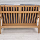 1970s, Danish design by Børge Mogensen, sofa model 2252, oak, furniture wool