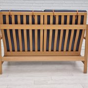 1970s, Danish design by Børge Mogensen, sofa model 2252, oak, furniture wool