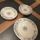 Service of old Gien earthenware plates and dishes