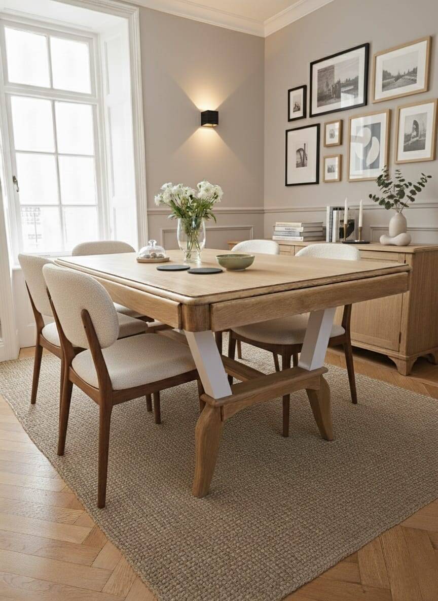 Rustic Table / Mid-century