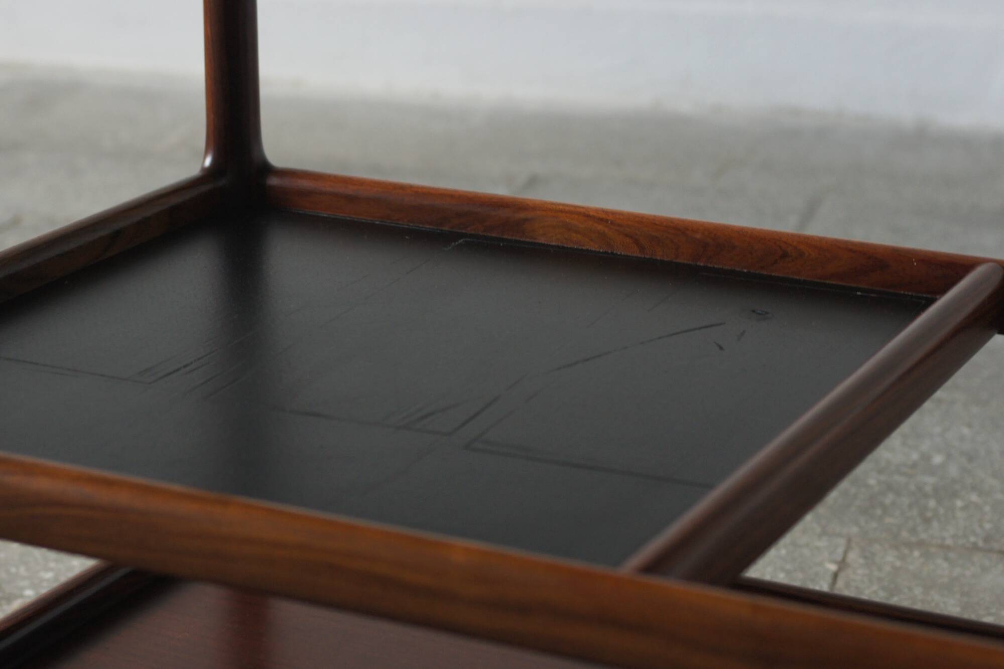 Mid-Century Modern Danish Serving Trolley in Rosewood by Henning Korch for