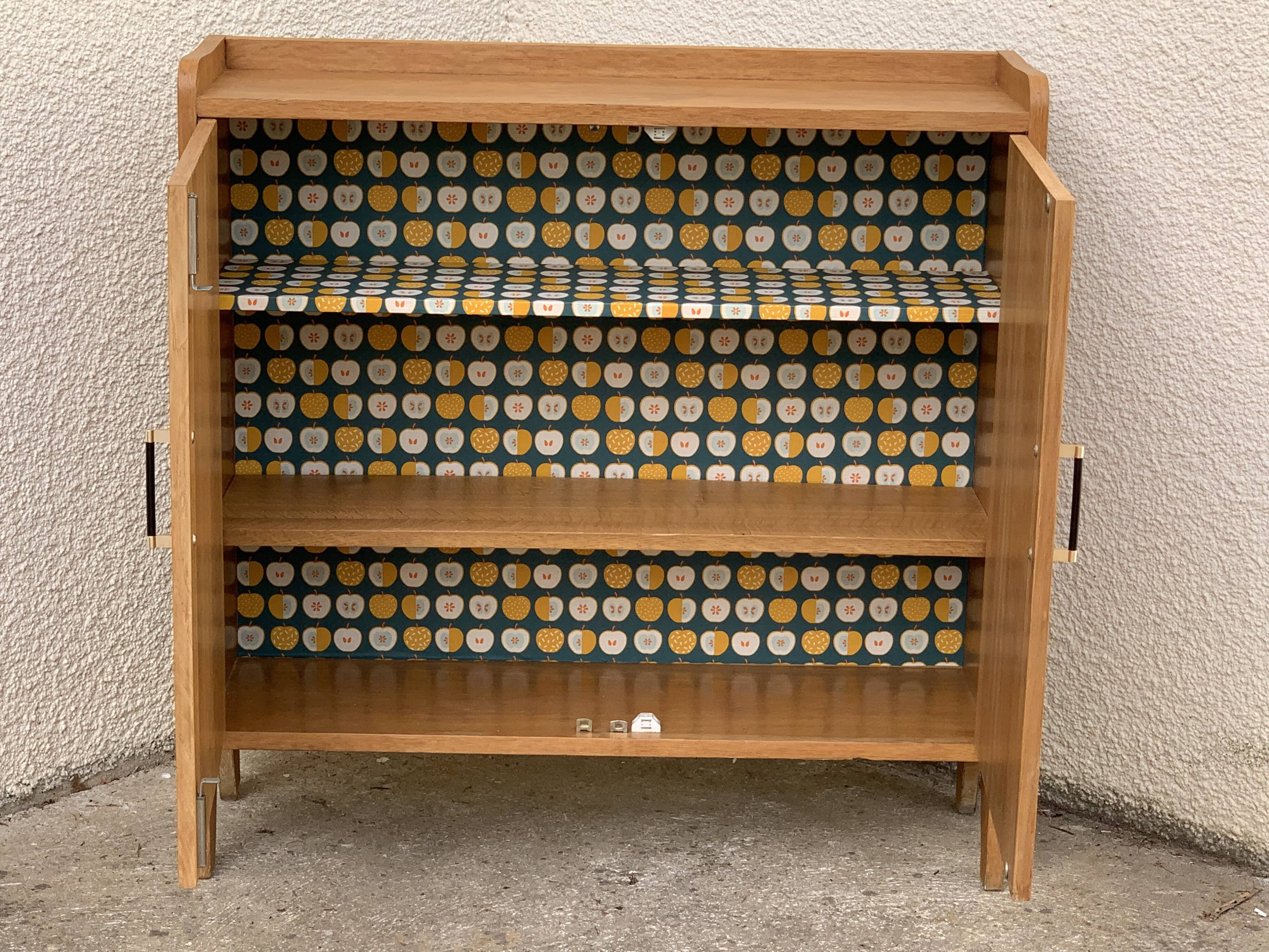 Vintage bookcase feet aileron 1950