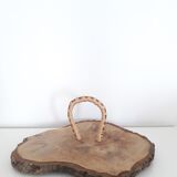 Vintage cheese platter - Tree stump cake - 1970