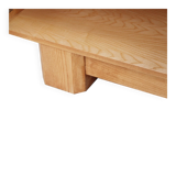 Hand-Carved Solid Oak Italian Sideboard with Four Doors, Brutalist Style