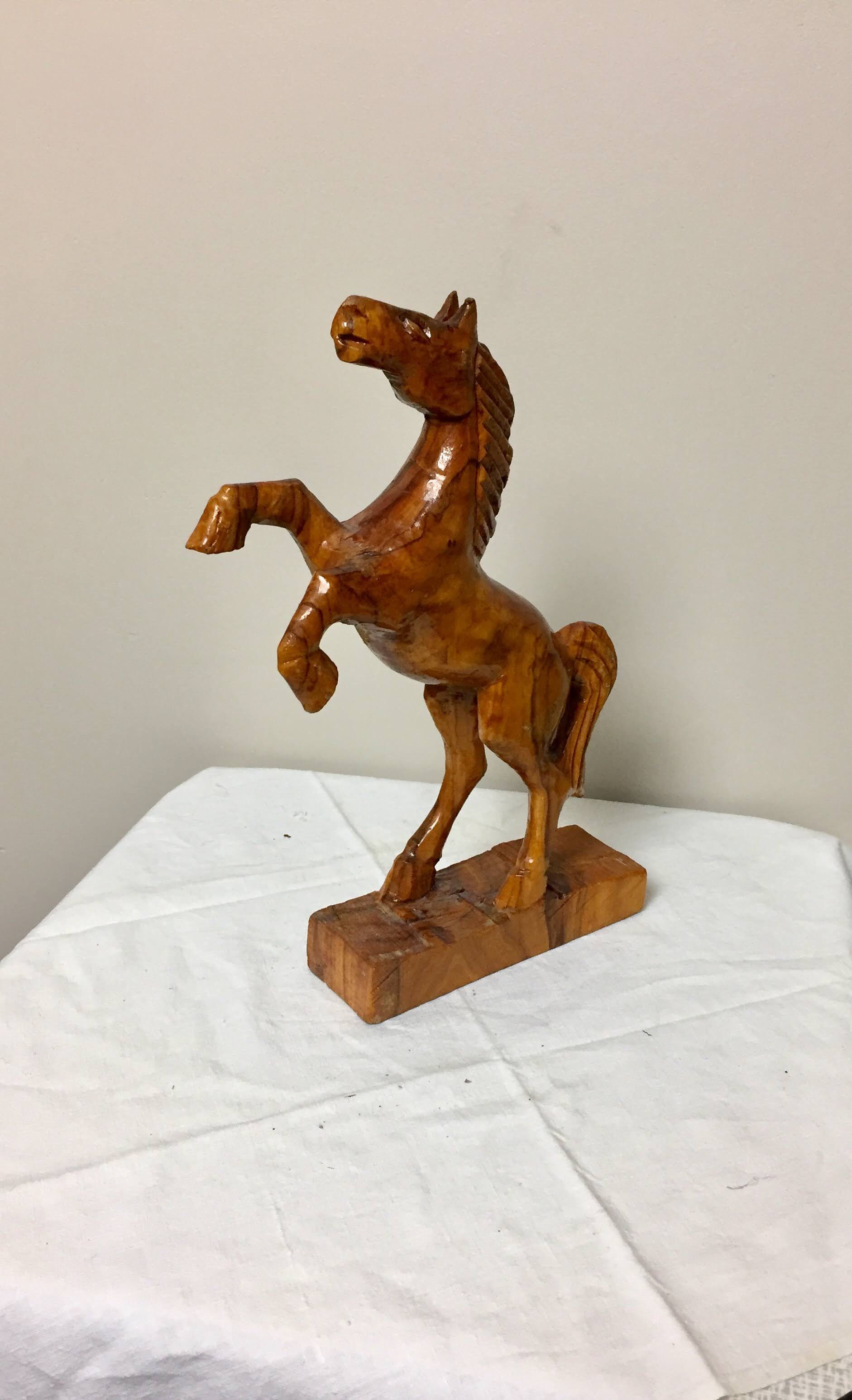 Prancing Wooden Horse