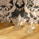 Five ancient engraved crystal verrines
