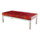Marie-Claude De Fouquières orange fractal resin coffee table 1970