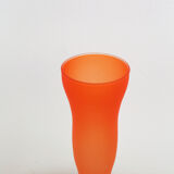 Vintage vase orange and blue shortbread glass
