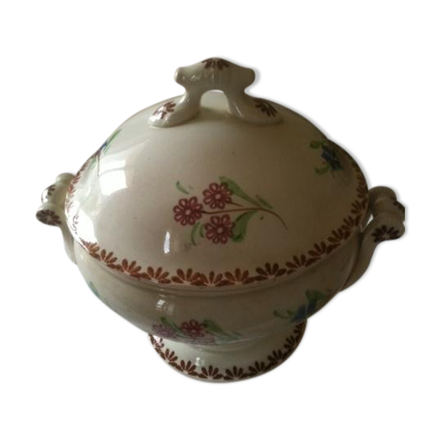 Antique earthenware soup tureen