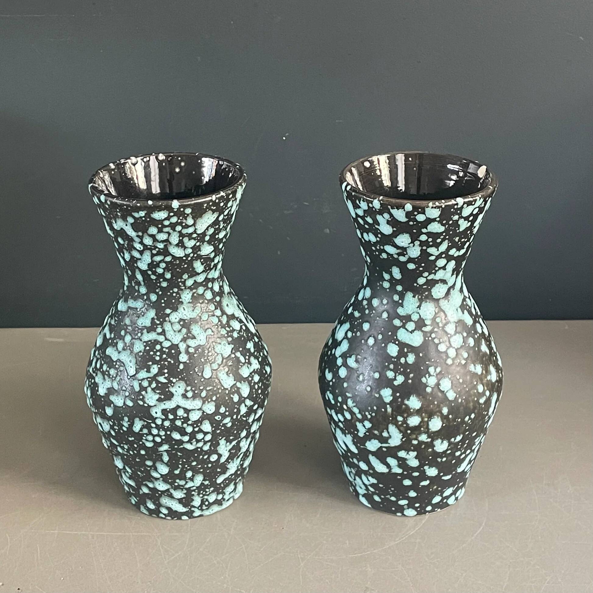 Paire de vases fat lava West Germany - Ref 931