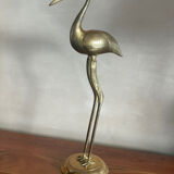 Brass heron bird 45 cm