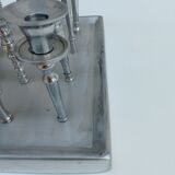 Chandelier en métal pour 16 bougies années 1980