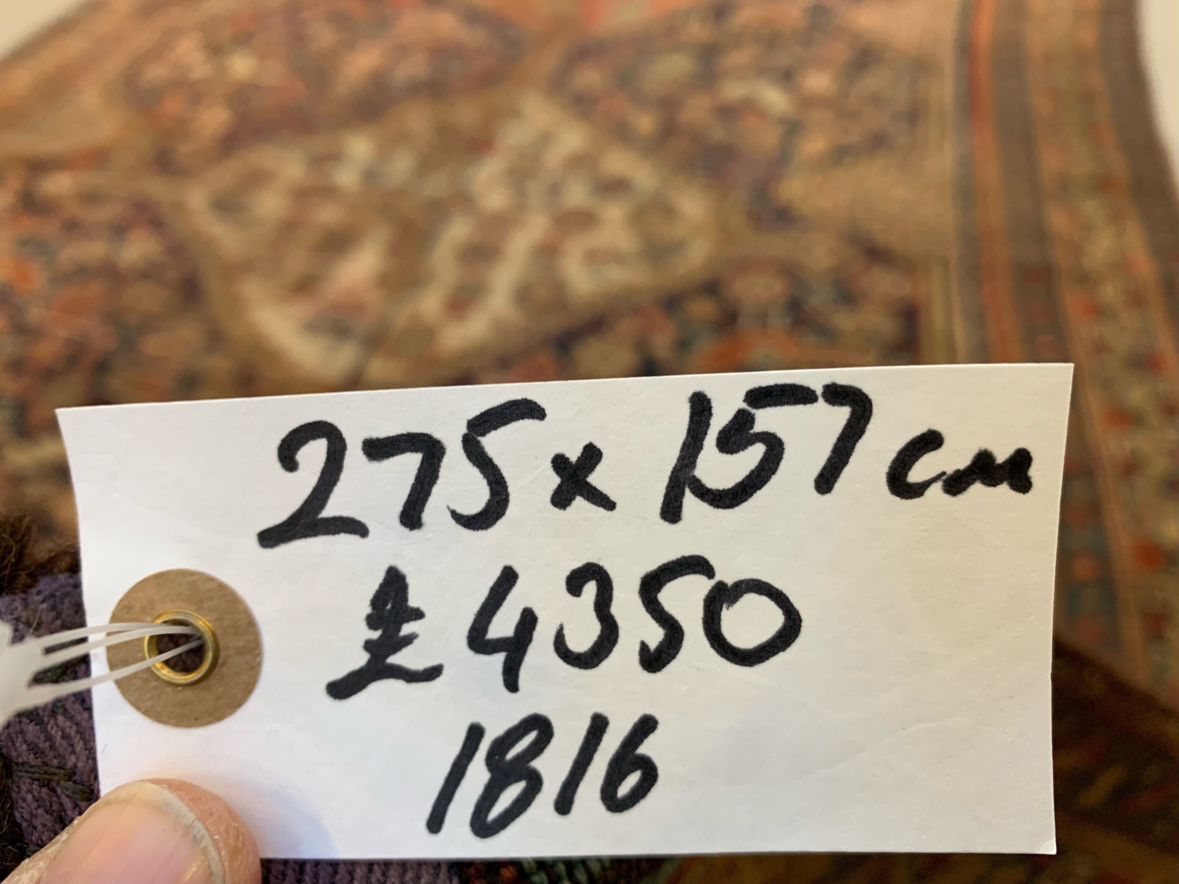 Antique tribal qashqai rug 275x157 cm, medium, oriental carpet truly shabby chic