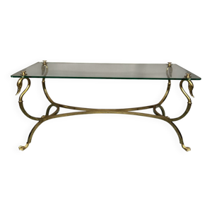 table basse en laiton - massif