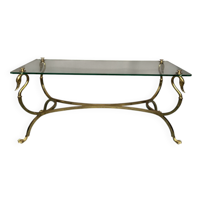 Table basse en laiton massif