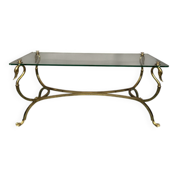 Table basse en laiton massif
