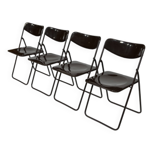 Chaises pliantes Ted - marron