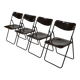 Vintage Ted Folding chairs Niels Gammelgaard for Ikea - Set of four - in Dark Brown