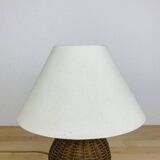 Vintage rattan ball lamp from the 60s