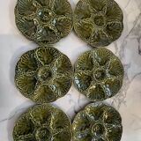 6 assiettes à huitres Gien