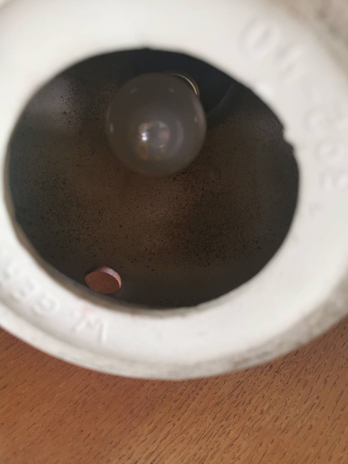 Vintage ceramic lamp base from the 70s