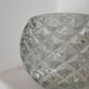 Vintage pressed glass bowl / pocket bowl – diamond pattern – 1960s/70s