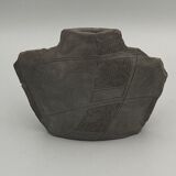 Earth vase by clement fond noir 1980