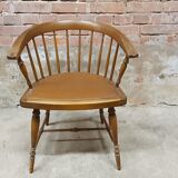 Vintage office armchair with Scandinavian style bar