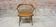 Fauteuil de bureau vintage à barreau style scandinave