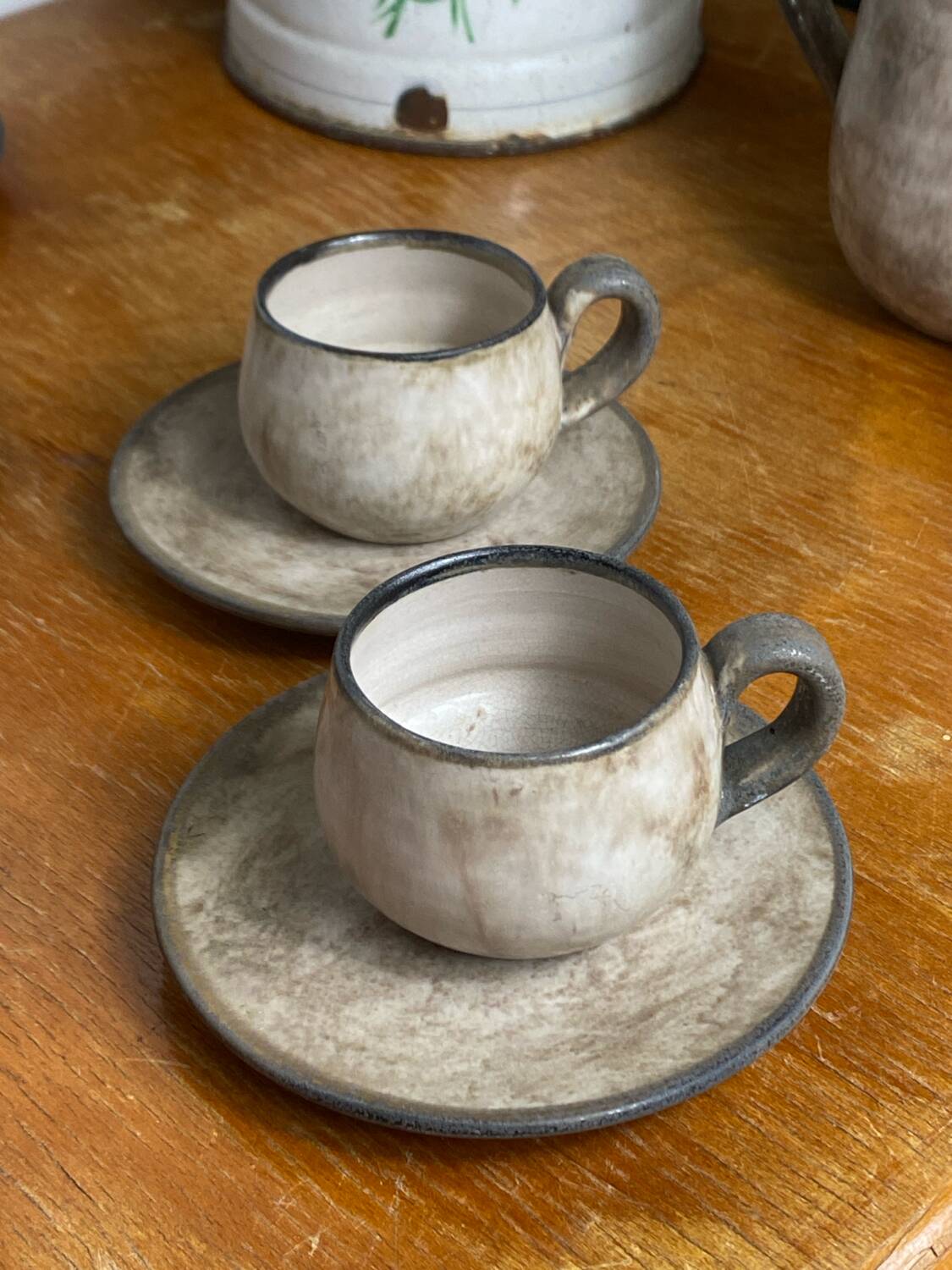 Coffee service, ceramic, Félix Céram, Vallauris