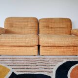 Lot de chauffeuses modulables 2 places en chenille