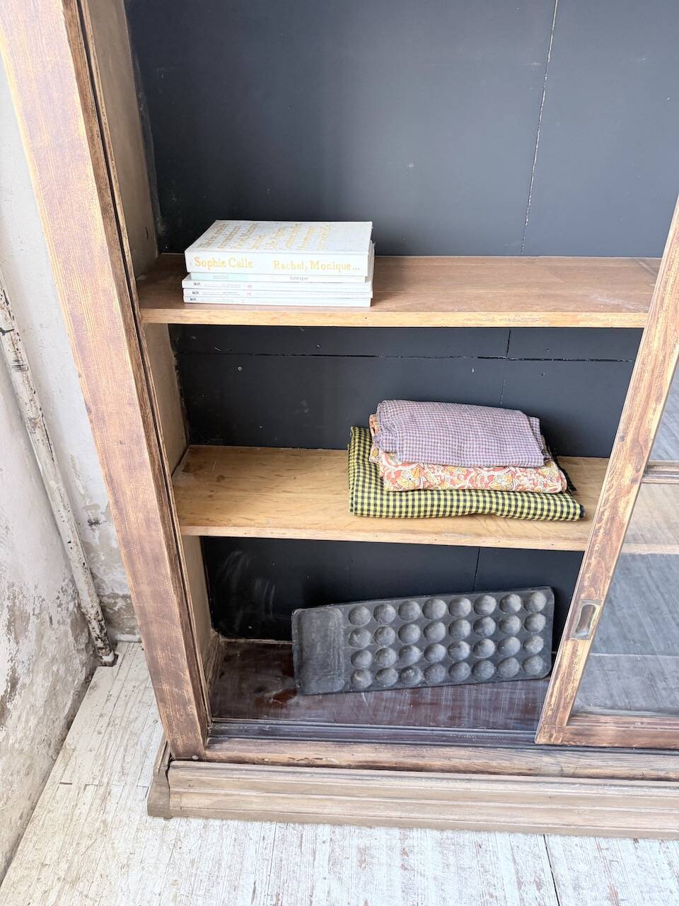 Enfilade meuble de métier XXL portes vitrées