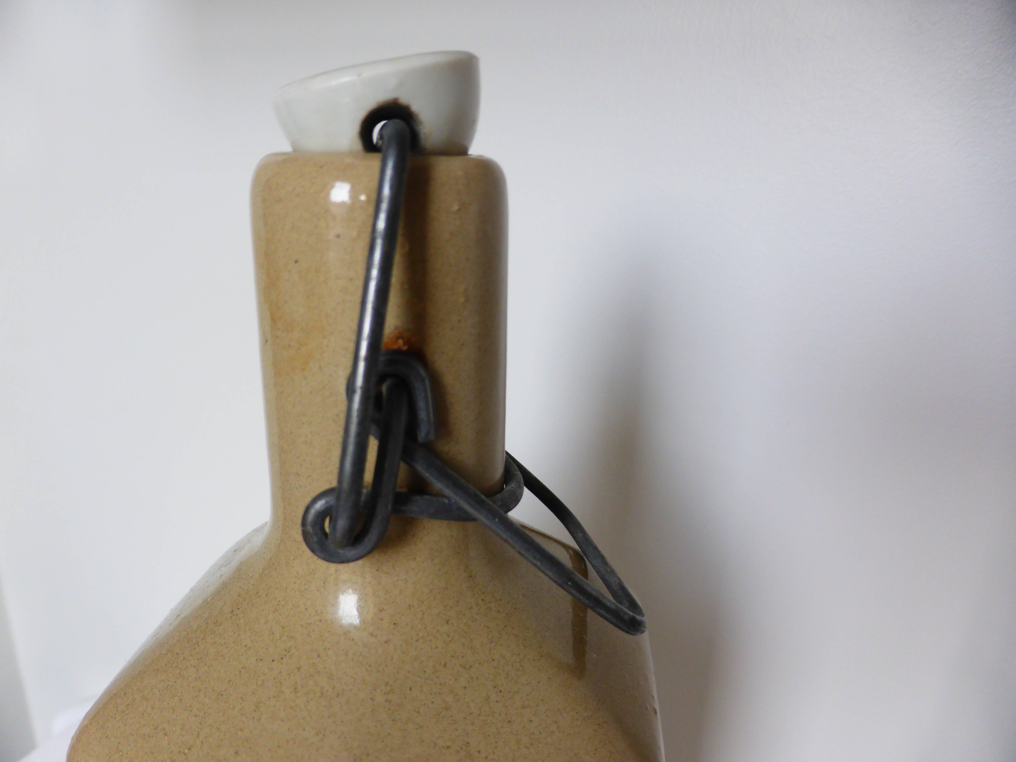 Vintage glazed stoneware bottle