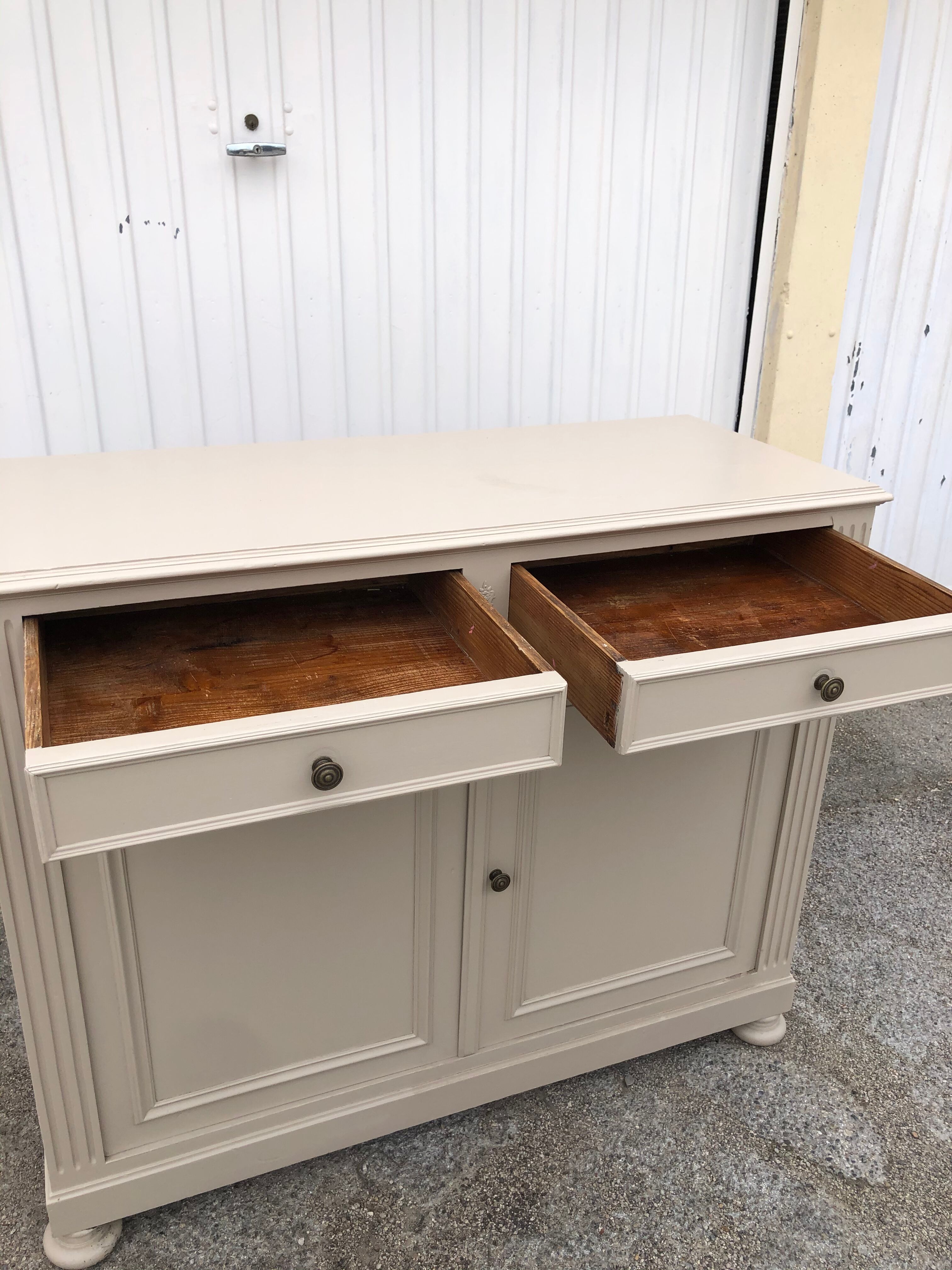 Old beige patina buffet