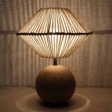 Travertine ball lamp