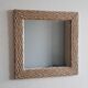 Miroir en fil de jute 43x43cm