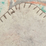 4x6 neutral handmade anatolian turkish rug,	115c192cm