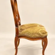 Set of 6 chairs from the Louis XV period – Solid walnut – Deer legs