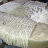 Pair of straw stools