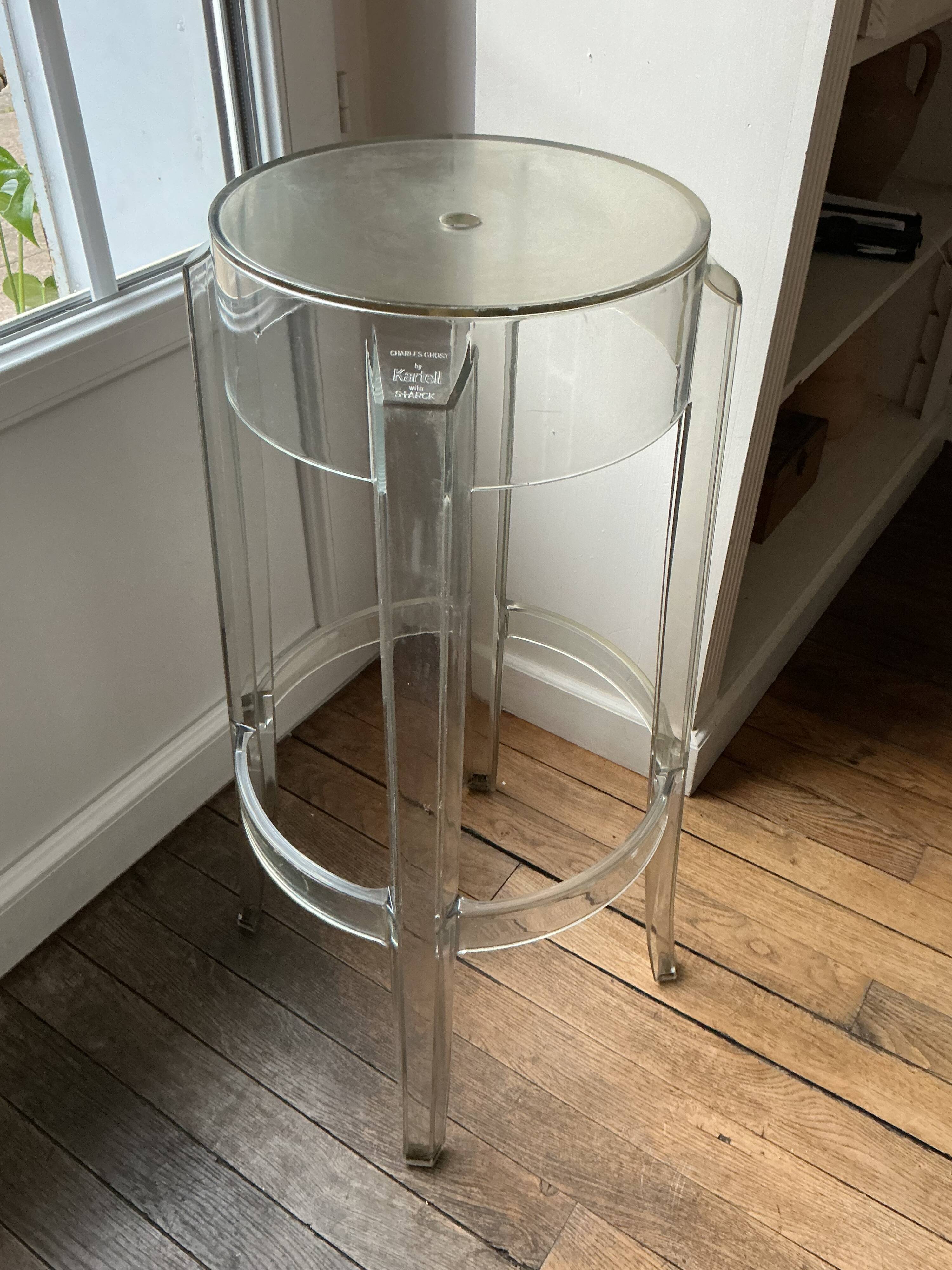 Tabouret Kartell - Charles Ghost - Philippe Starck 2005