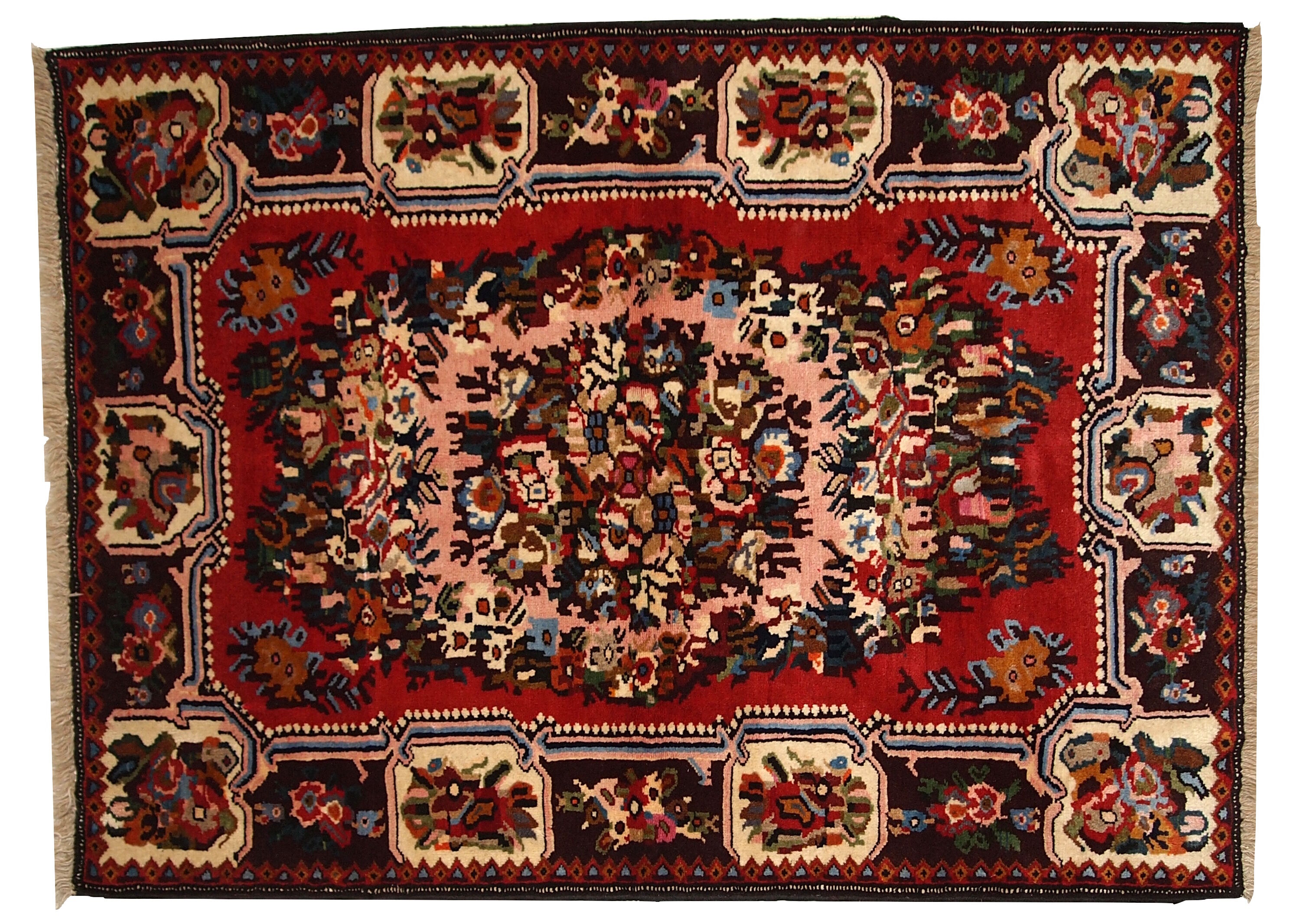 Carpet Persian Bahtiari 114cm x 152cm 1970 s