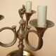 American table lamp 3 brass lights, 1950