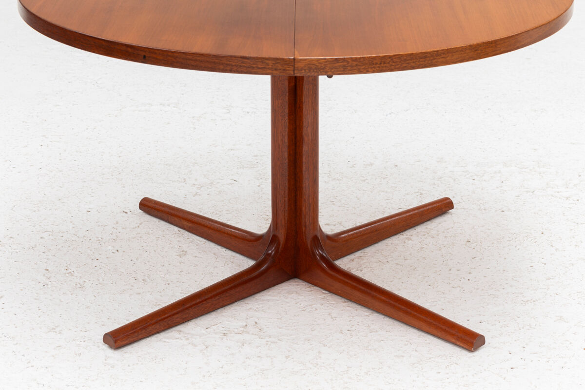 Round to oval danish dining table, Denmark, 1960’s