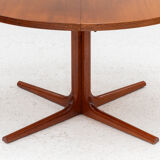 Round to oval danish dining table, Denmark, 1960’s